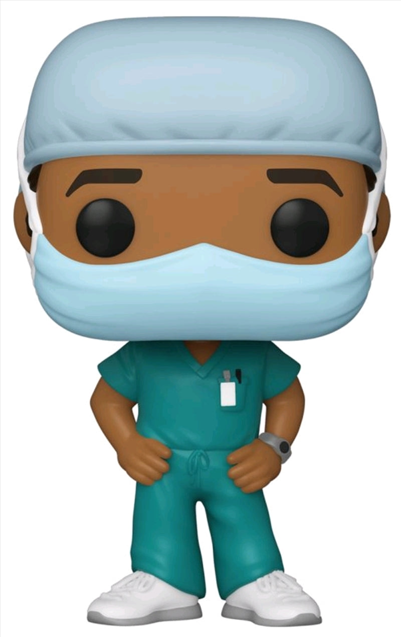 Pop! Heroes Front Line Worker Male #2 (Green) Pop! Vinyl