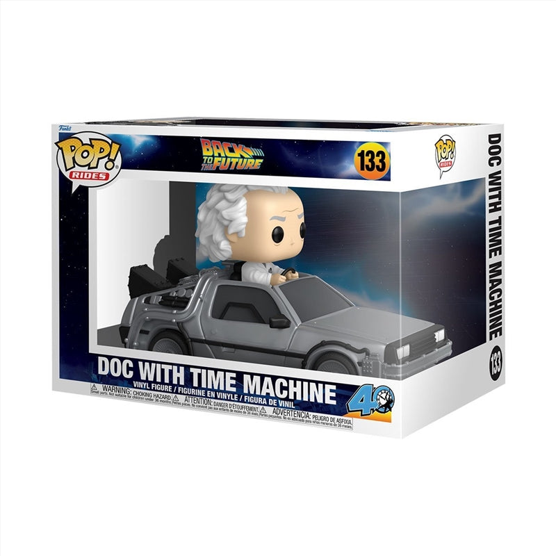 Back to the Future - Doc w/Time Machine Pop! Ride