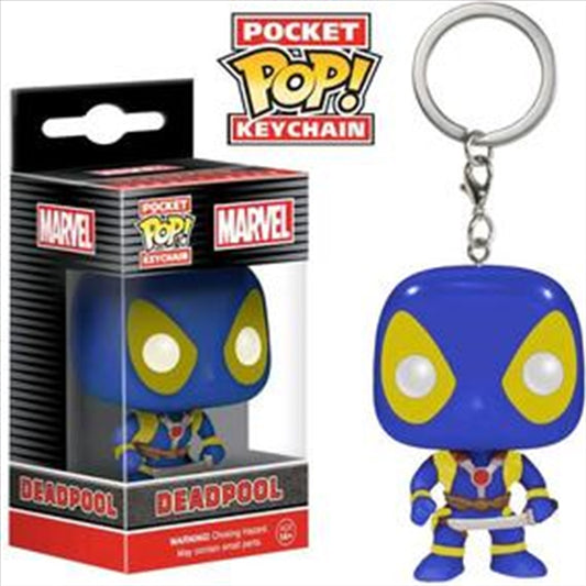 Deadpool Blue & Yellow Pop Keychain