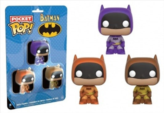 Batman - Brown, Purple & Orange US Exclusive Pocket Pop! 3 Pack