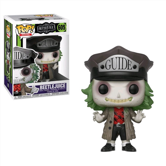 Beetlejuice - Beetlejuice with Guide Hat Pocket Pop! Keychain