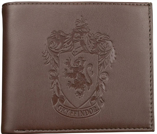 Harry Potter - Gryffindor Logo Embossed Brown Wallet