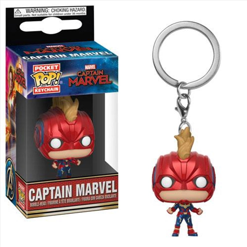 Captain Marvel - Captain Marvel Masked Pop! Keychain