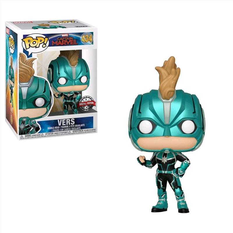 Captain Marvel - Vers Masked US Exclusive Pop! Vinyl [RS]