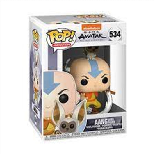 Avatar The Last Airbender - Aang with Momo Pop! Vinyl