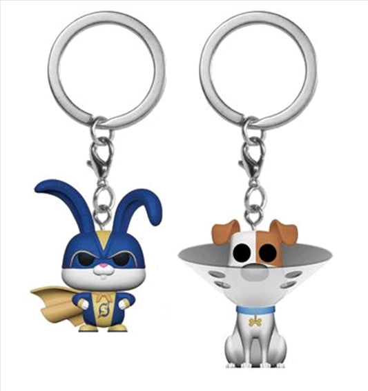 Secret Life of Pets 2 - Max & Snowball US Exclusive Pocket Pop! Keychain 2-pack [RS]