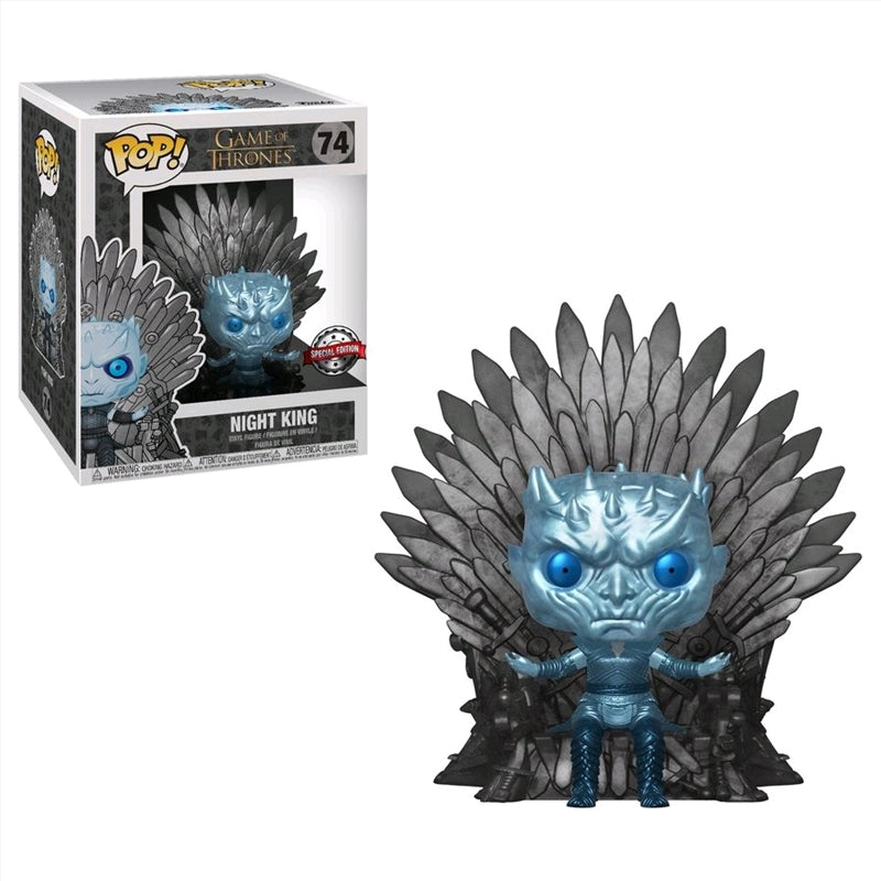 Game of Thrones - Night King Throne Metallic US Exclusive Pop! Deluxe [RS]