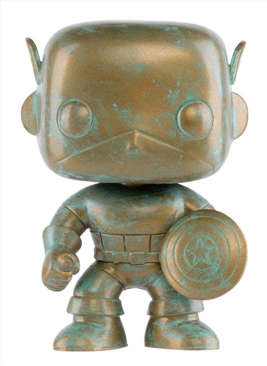 Captain America - Marvel 80th Anniversary Patina US Exclusive Pop! Vinyl [RS]