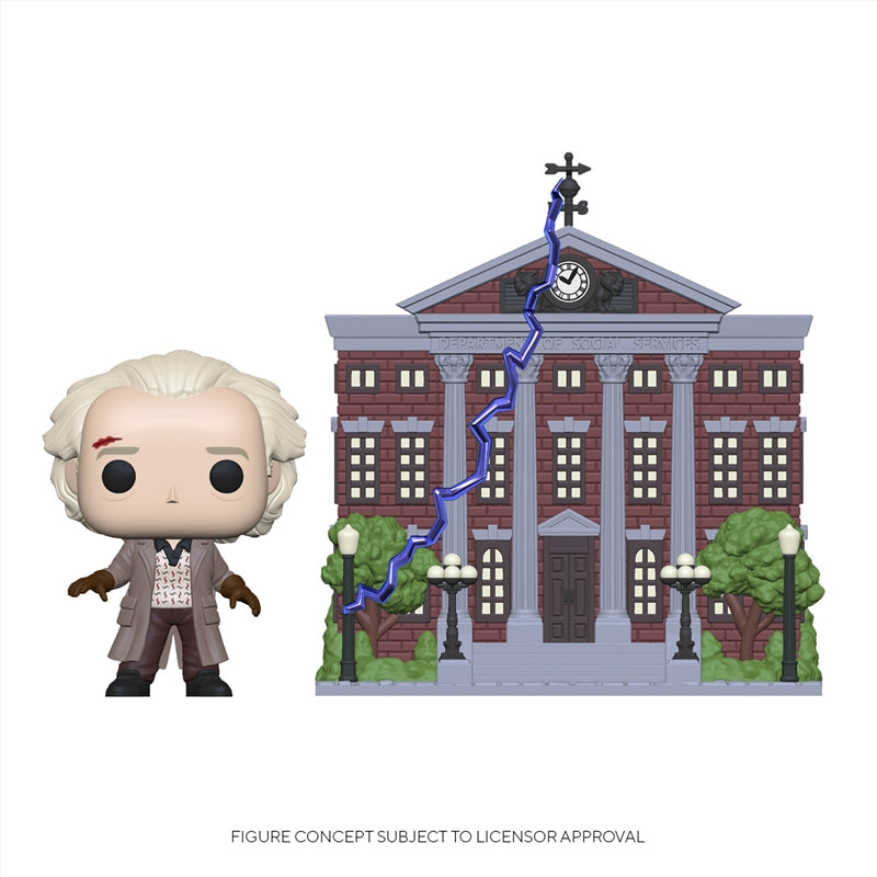 Back to the Future - Doc w/Clock Tower Pop! Town