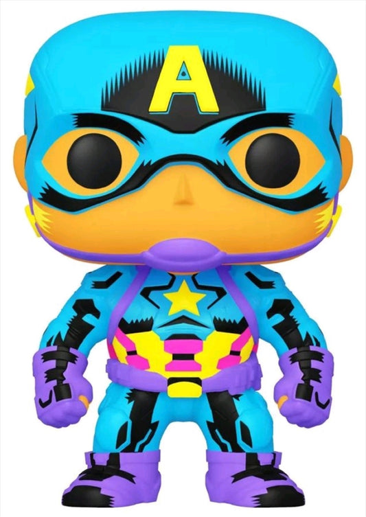 Captain America - Captain America Black Light US Exclusive Pop! Vinyl [RS]