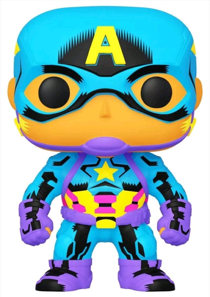 Captain America - Captain America Black Light US Exclusive Pop! Vinyl [RS]
