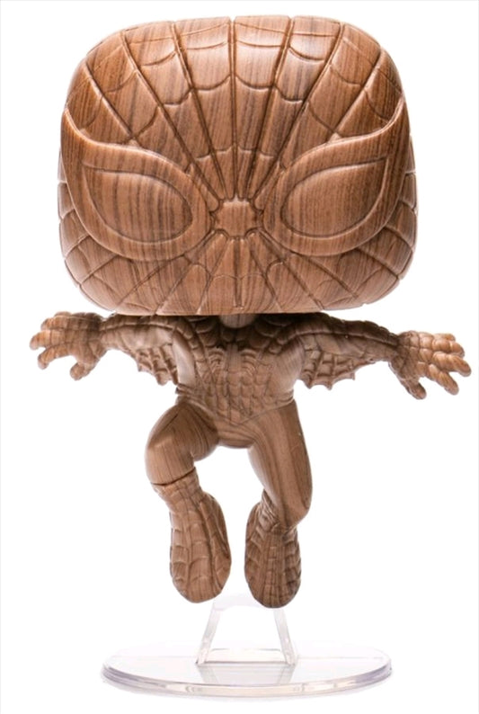 SpiderMan - SpiderMan Wood Deco US Exclusive Pop! Vinyl [RS]