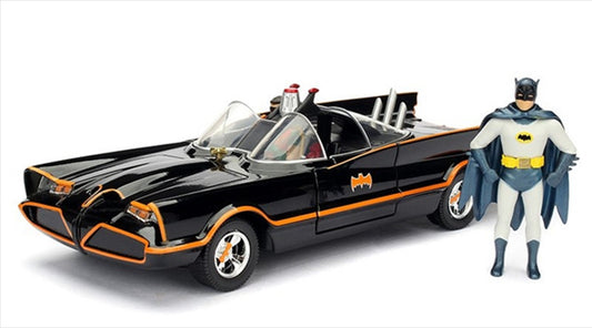 Batman (1966) - Batmobile with Batman 1:24 Scale Diecast Model Kit