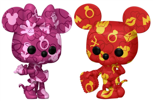 Mickey Mouse - Mickey and Minnie (Atrist) US Exclusive Pop! Vinyl Bundle [RS]