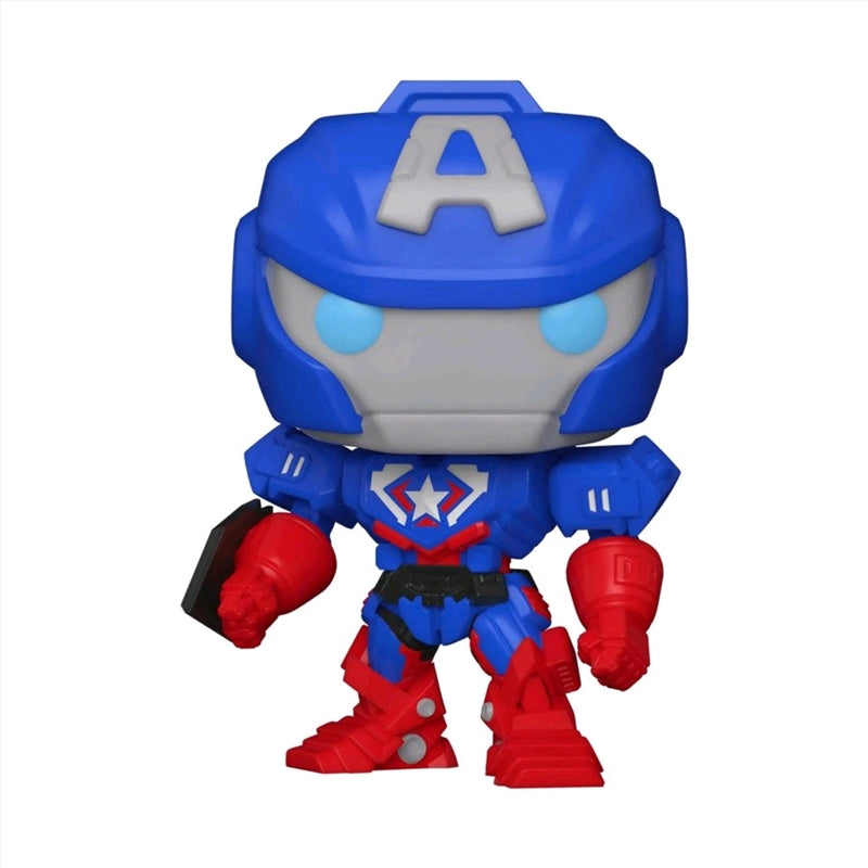 Captain America - Marvel Mech Glow US Exclusive Pop! Vinyl [RS]