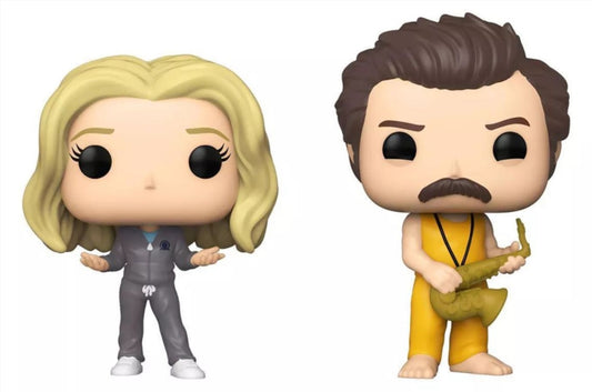 Parks and Recreation - Locked In Ron & Leslie 2-Pack [RS] Pop Vinyl
