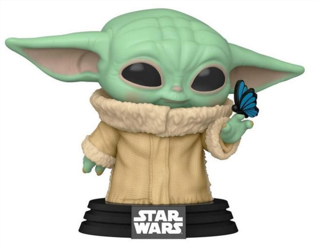 Star Wars The Mandalorian - Grogu with Butterfly US Exclusive Pop! Vinyl [RS]