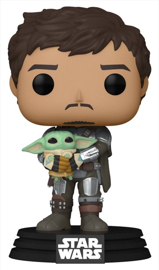 Star Wars The Mandalorian - Mandalorian with Grogu Pop! Vinyl