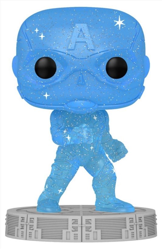 Avengers - Captain America Infinity Saga Blue (Artist) Pop! Vinyl with Protector