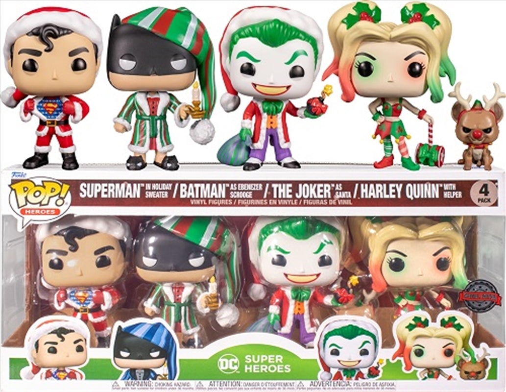 DC Comics - Holiday   Pop! Vinyl 4-Pack [RS]