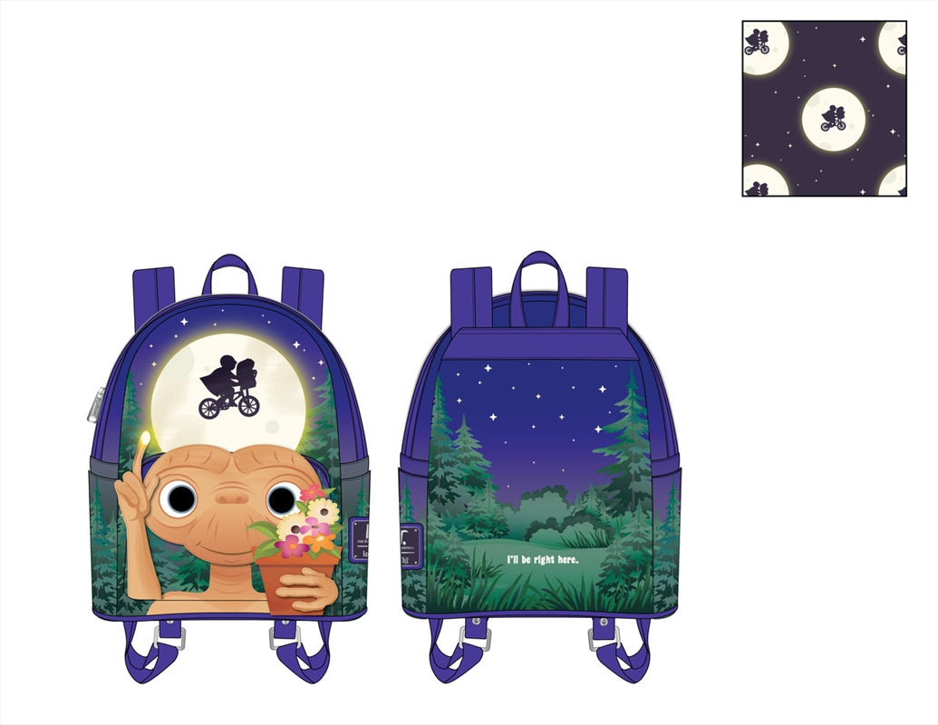 Loungefly - E.T. the Extraterrestrial - Ill Be Right Here Mini Backpack