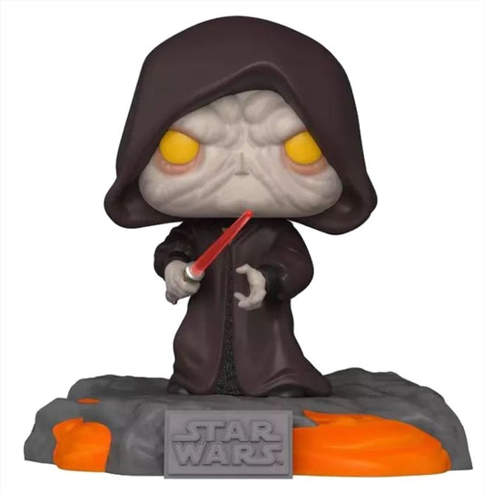 Star Wars - Red Saber Series: Darth Sidious Glow US Exclusive Pop! Deluxe [RS]