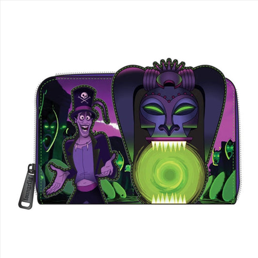 Loungefly Princess and the Frog - Facilier Glow Zip Purse