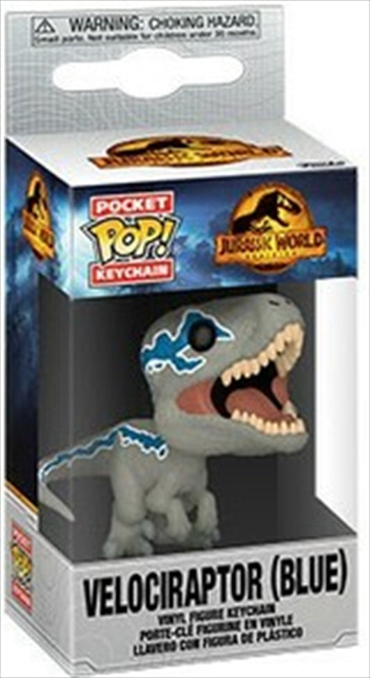 Jurassic World 3 - Velociraptor Blue Pop! Keychain