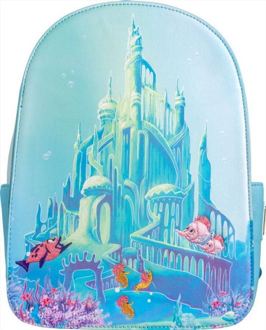 Loungefly Little Mermaid (1989) - Castle Snap Flap US Exclusive Mini Backpack