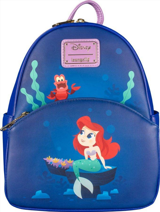 Loungefly Little Mermaid (1989) - Ariel & Sebastian US Exclusive Mini Backpack