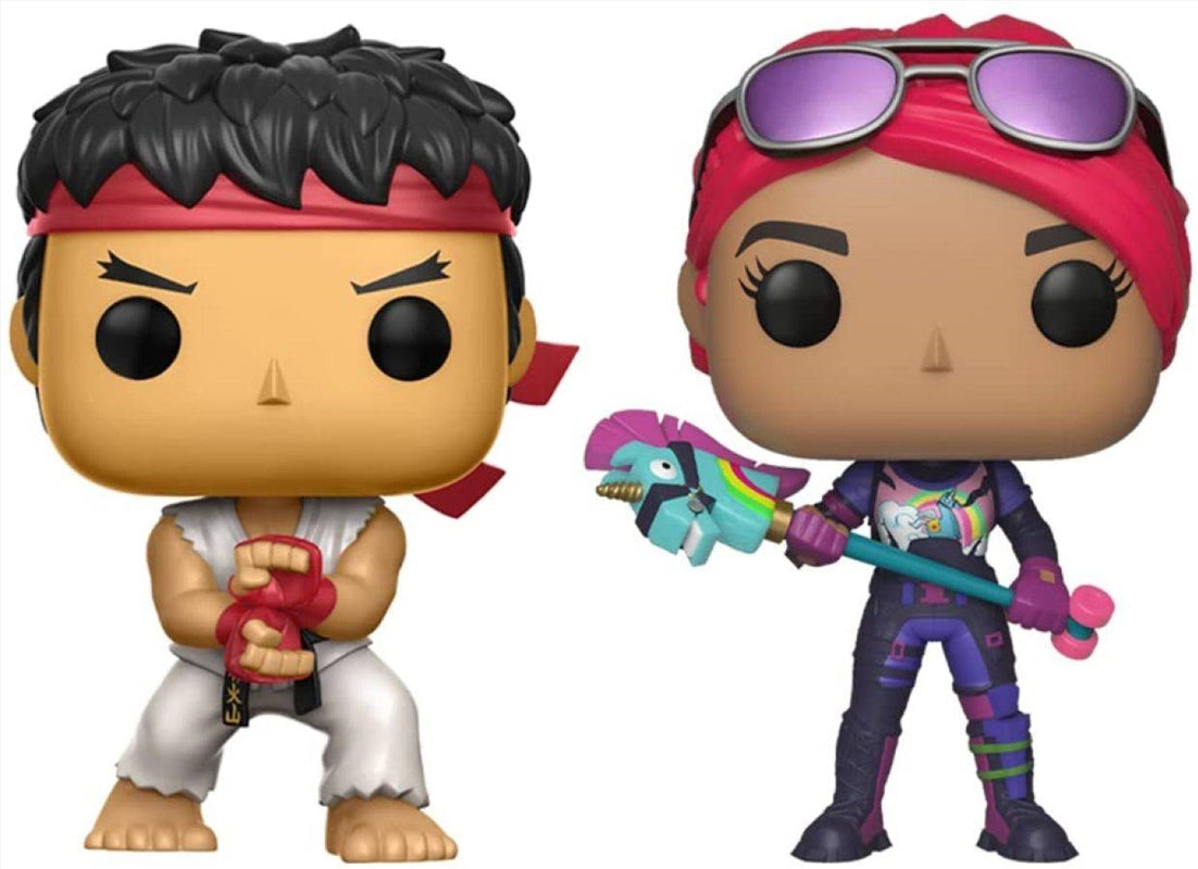 Street Fighter x Fortnite - Ryu & Brite Bomber US Exclusive Pop Vinyl 2-Pack [RS]