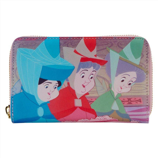 Loungefly Sleeping Beauty - Princess Scene Zip Purse