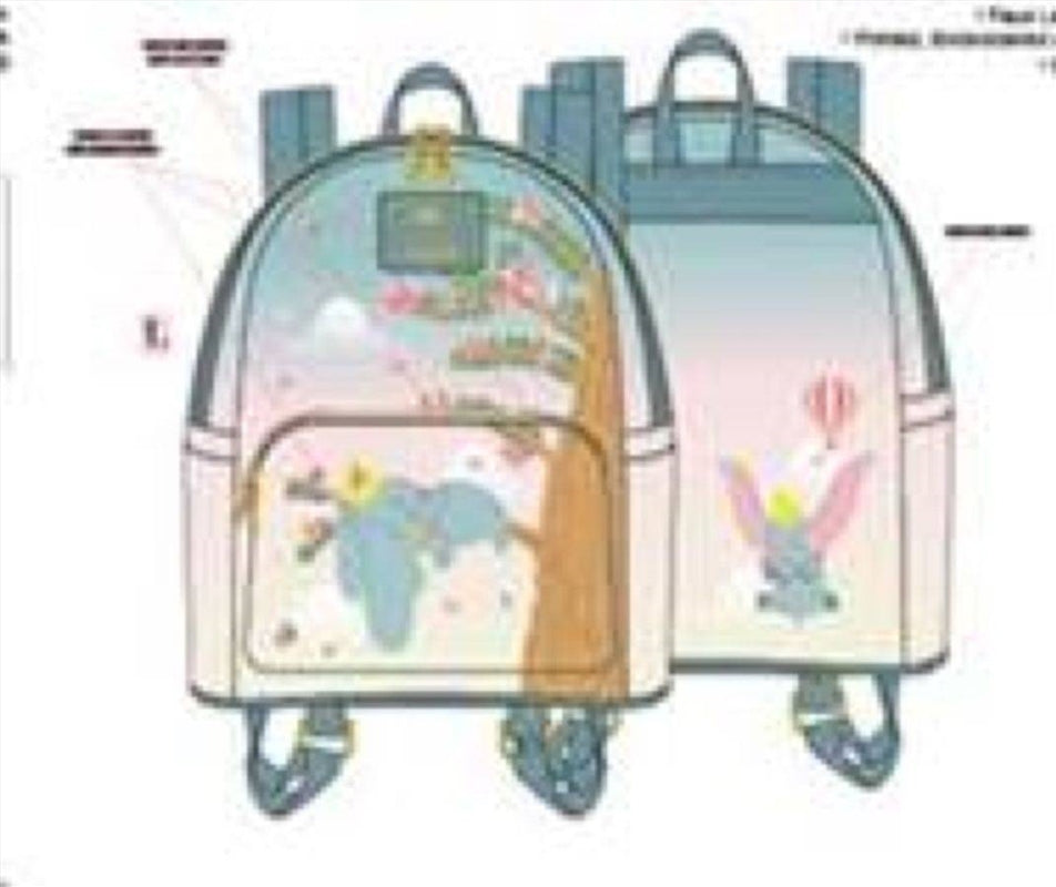 Loungefly Dumbo (1941) - Dumbo & Timothy US Exclusive Mini Backpack