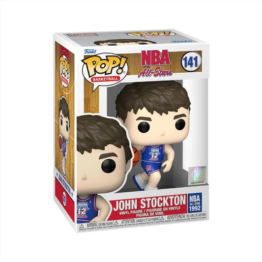 NBA: Legends - John Stockton White All Star Uniform 92 Pop! Vinyl