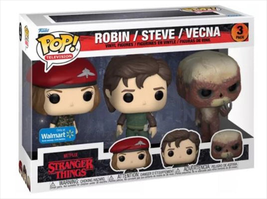 Stranger Things - Hunter Robin,Steve & Vecna Pop! 3Pk RS