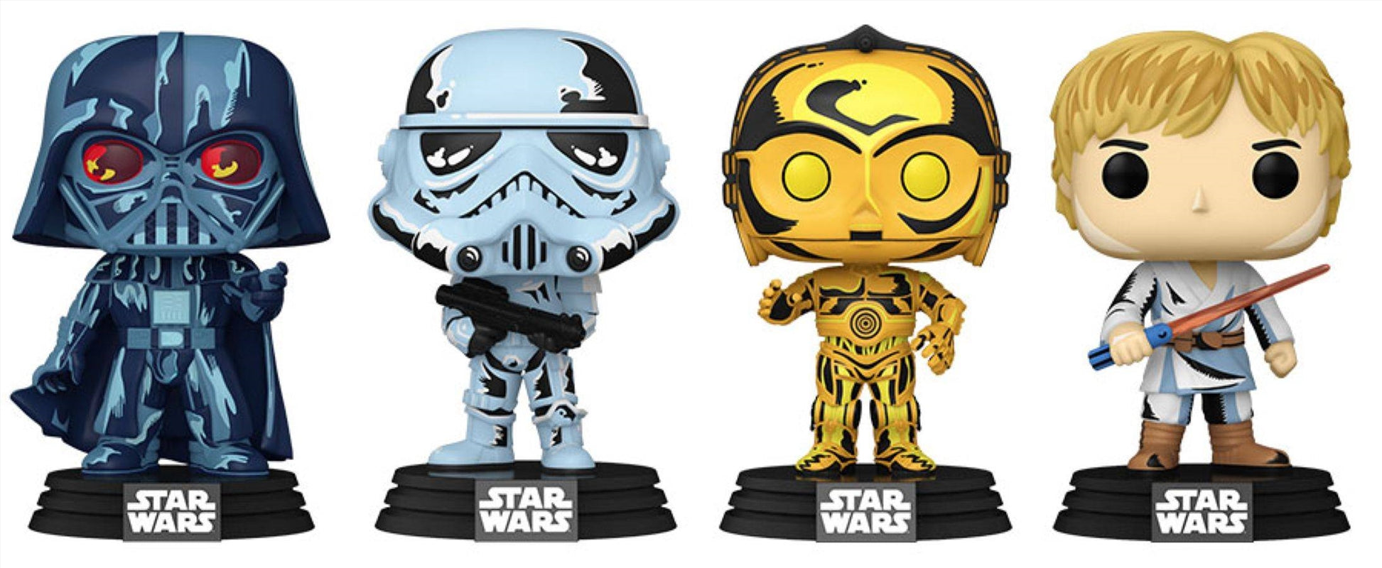 Star Wars - Retro Series US Exclusive Pop! 4-Pack [RS]