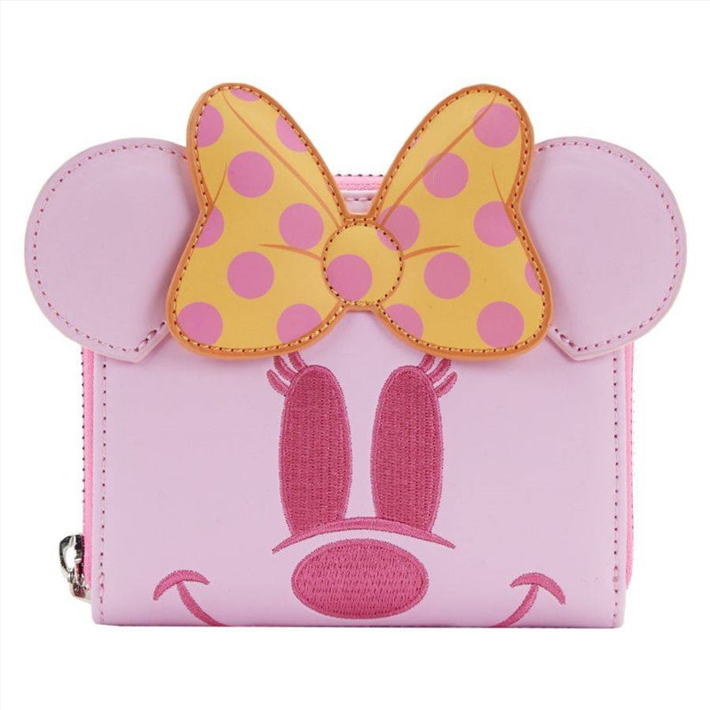 Loungefly Disney - Minnie Pastel Ghost Glow Mini Zip Purse