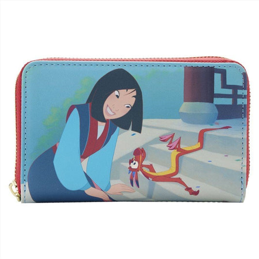 Loungefly Mulan (1998) - Princess Scene Zip Around Purse