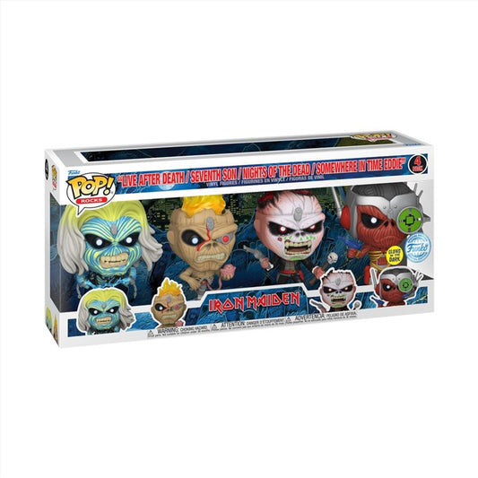 Iron Maiden - Eddie US Exclusive Glow Pop! Vinyl 4-Pack [RS]