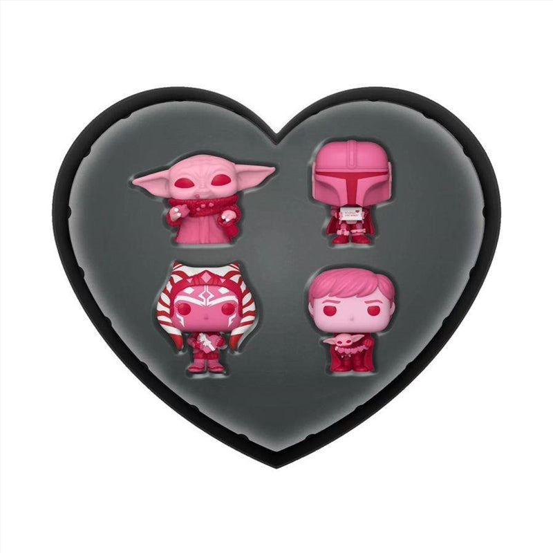 Star Wars: The Mandalorian - Valentines Day US Exclusive Pocket Pop! 4-Pack