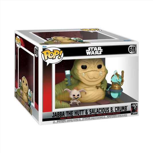 Star Wars: Return Of The Jedi 40th Ann - Jabba w/salacious Pop! DLX