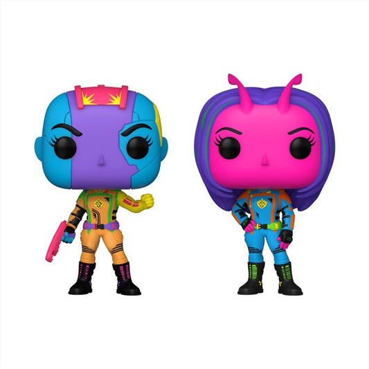 Guardians Of The Galaxy 3 - Nebula & Mantis US Exclusive Blacklight Pop! 2-Pack [RS]