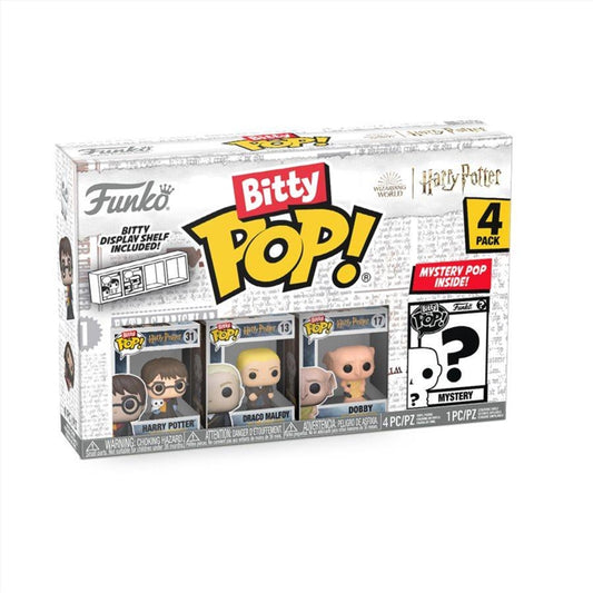 Harry Potter - Harry, Draco & Dobby Bitty Pop! 4-Pack