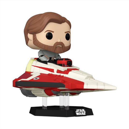 Star Wars: The Clone Wars - Obi-Wan in Delta 7 US Exclusive Pop! Ride [RS]