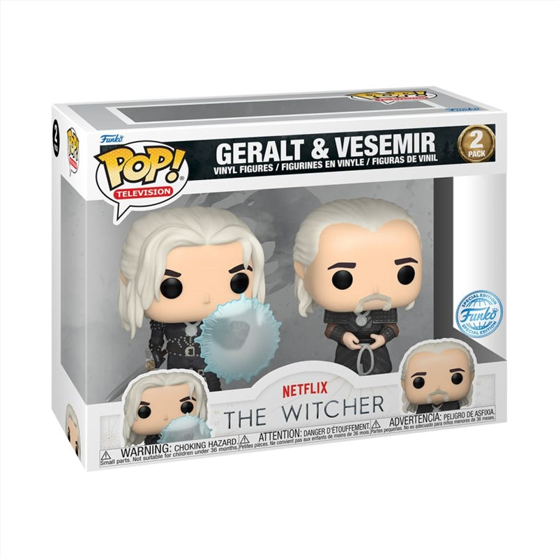 The Witcher (TV) - Geralt & Vesemir US Exclusive Pop! Vinyl 2-Pack [RS]