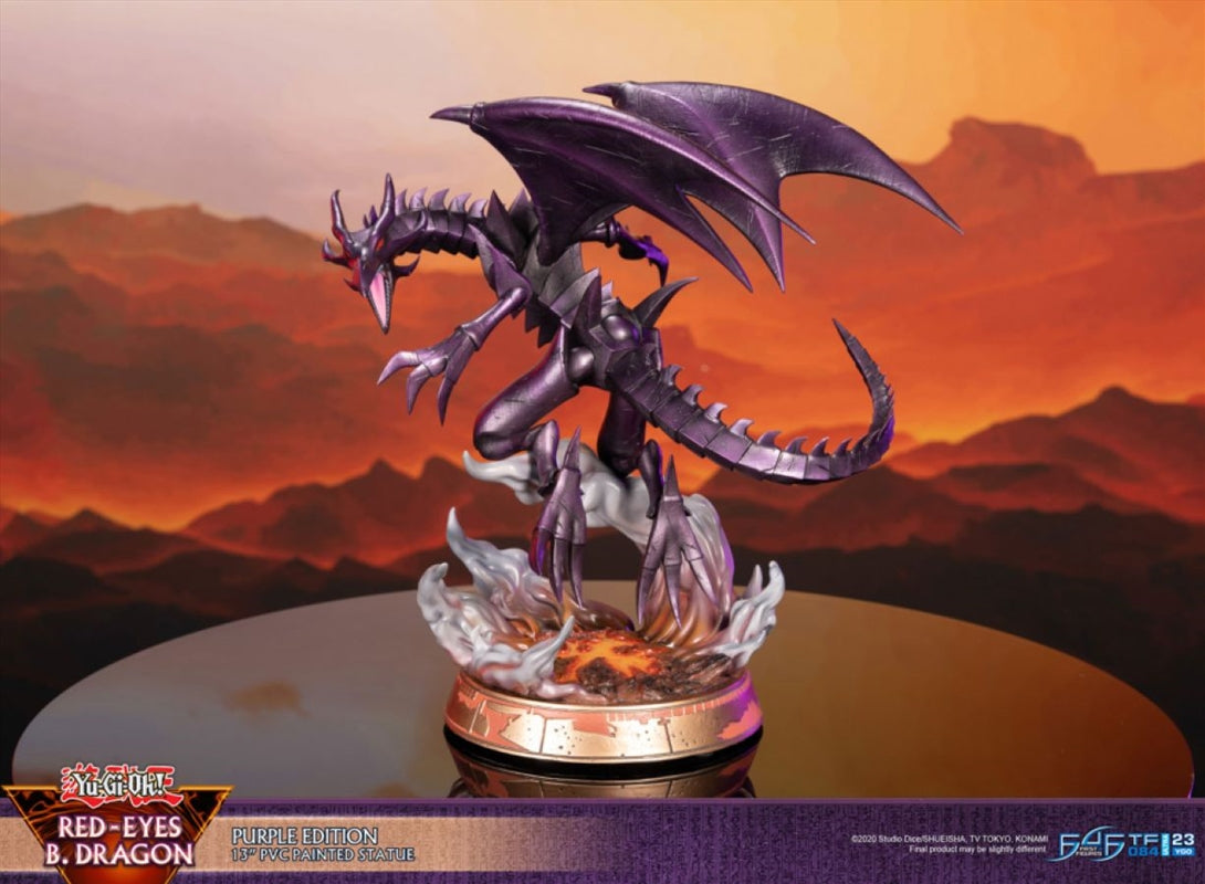 Yu-Gi-Oh! - Red Eyes Black Dragon (Purple Edition) PVC Statue