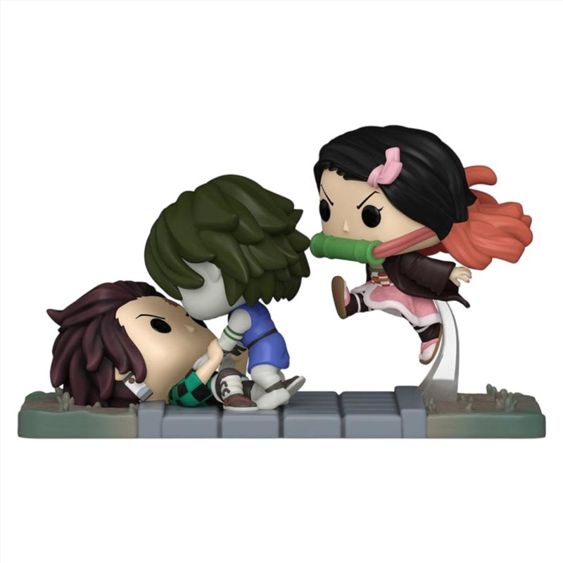 Demon Slayer - Tanjiro & Nezuko Vs Temple Demon US Exclusive Pop! Moment [RS}