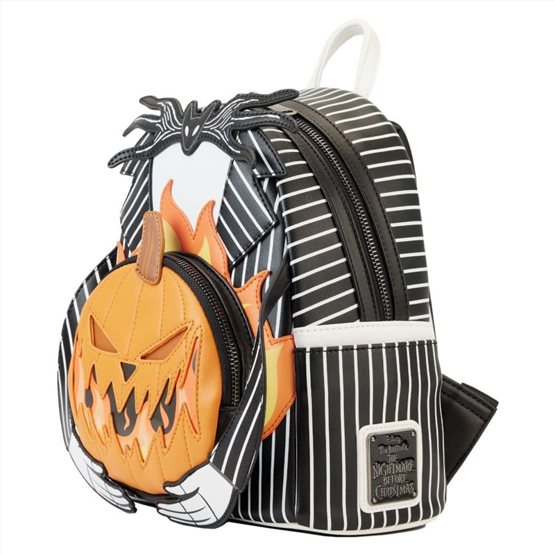 Loungefly Nightmare Before Christmas - Jack Pumpkin Glow Head Mini Backpack