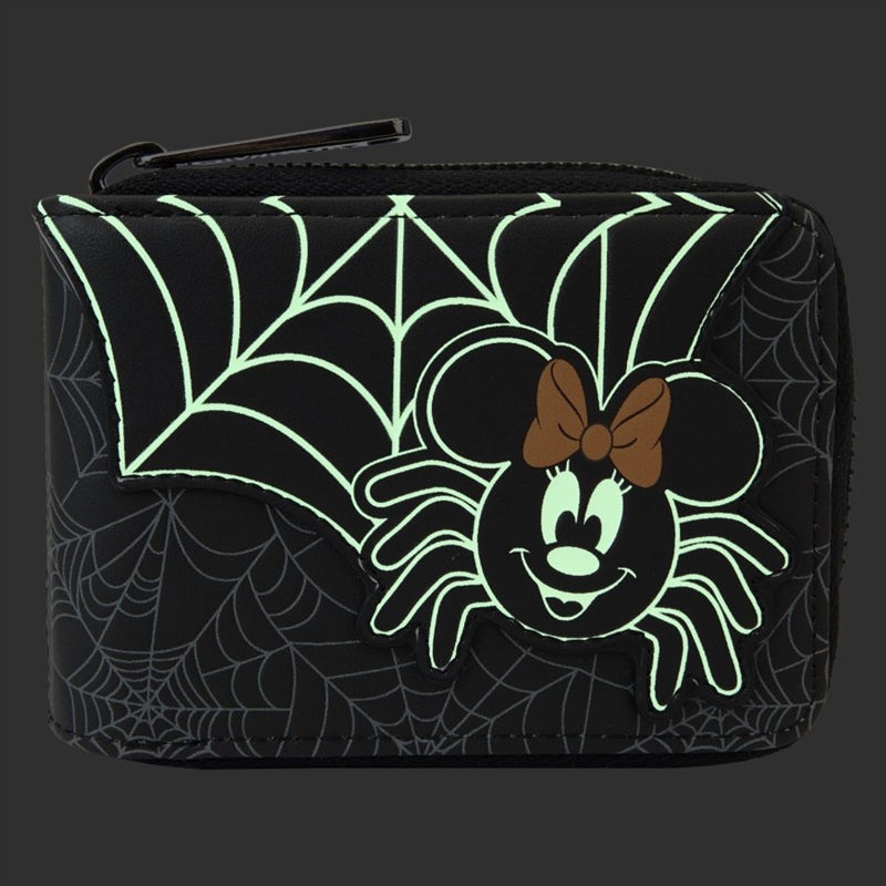 Loungefly Disney - Minnie Mouse Spider Glow Accordion Wallet