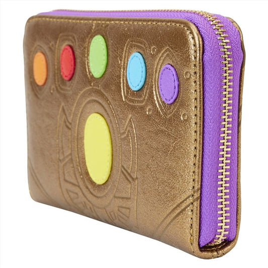 Loungefly Marvel Comics - Thanos Gauntlet Metallic Zip Around Wallet